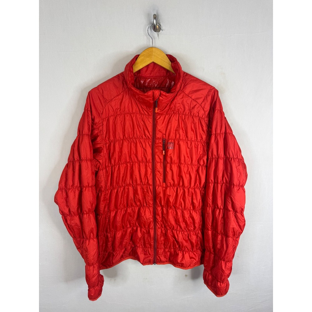 MEC Mens Red Primaloft Insulated Puffer Jacket Slim Fit Large CA04868